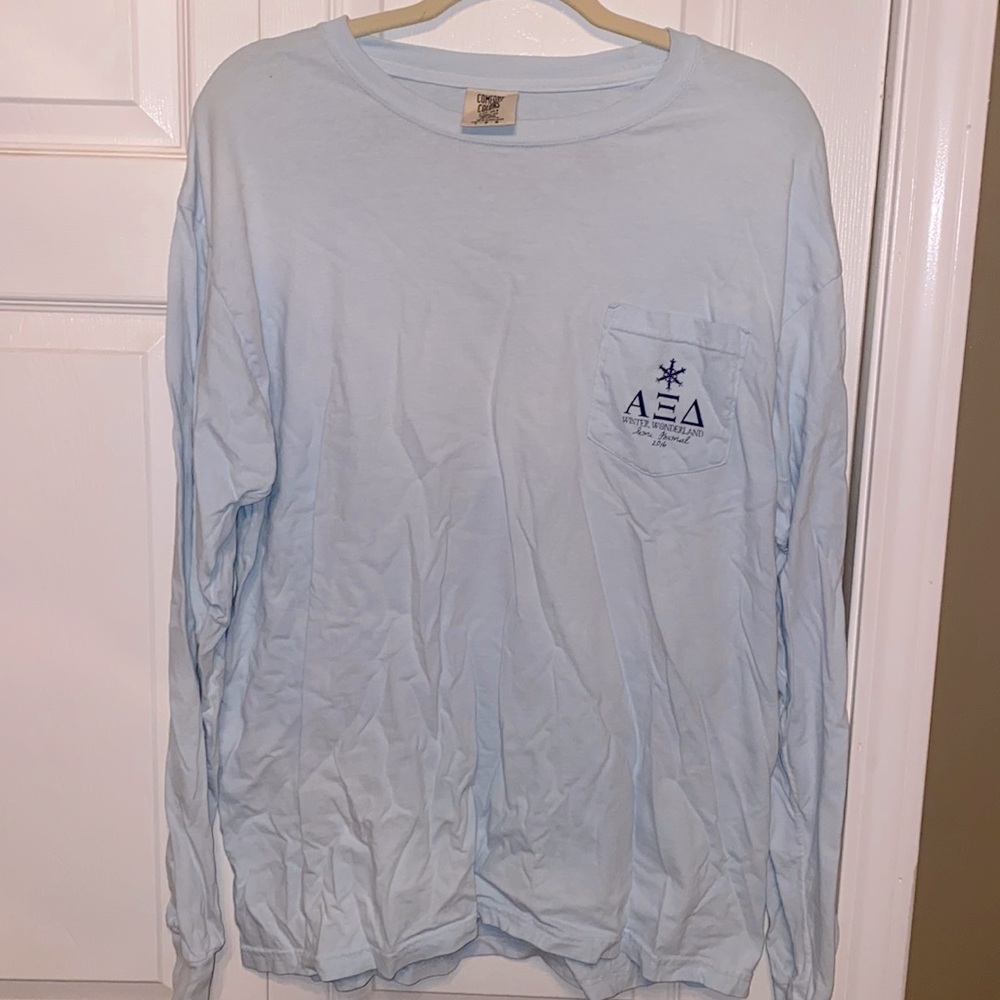 Alpha Xi Delta Winter Wonderland Semi Formal Fall 2016 Pocket Long Sleeve Tee